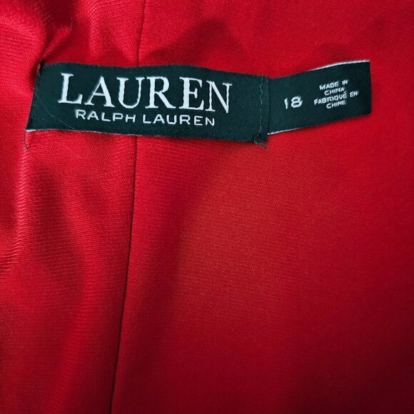 Ralph Lauren Brandie Cowl Neck Red Dress - Picture 3 of 11